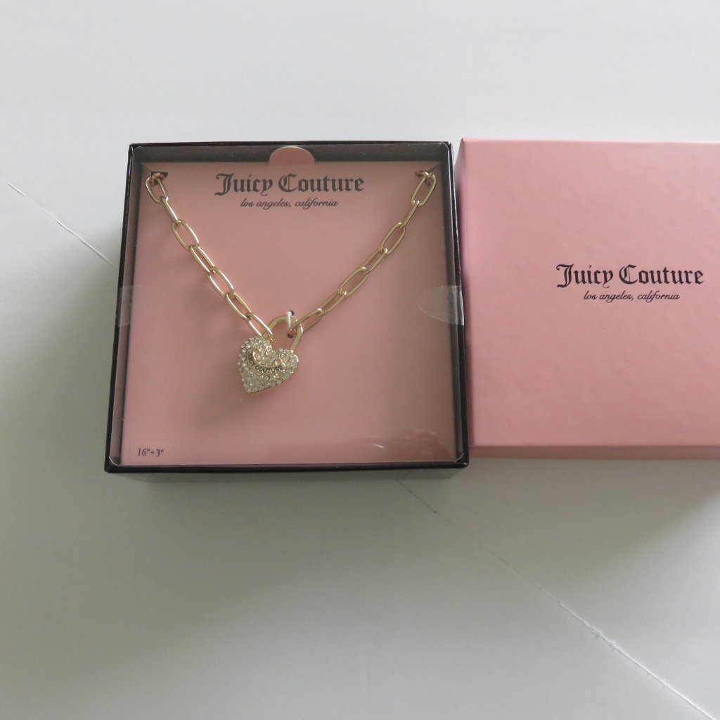 Juicy Couture Goldtone Heart Necklace Chain